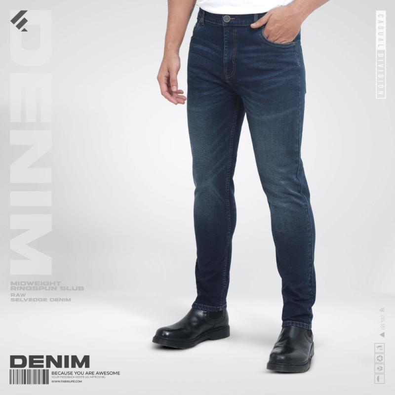 Mens Denim Jeans - Midnight